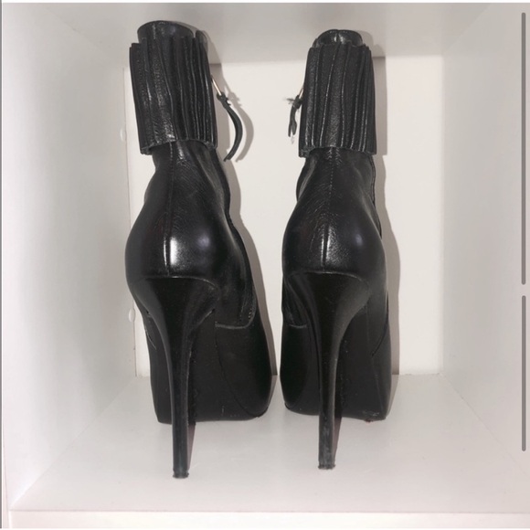 Report Signature Mott peep toe heeled booties, black, size 6 - Picture 8 of 16